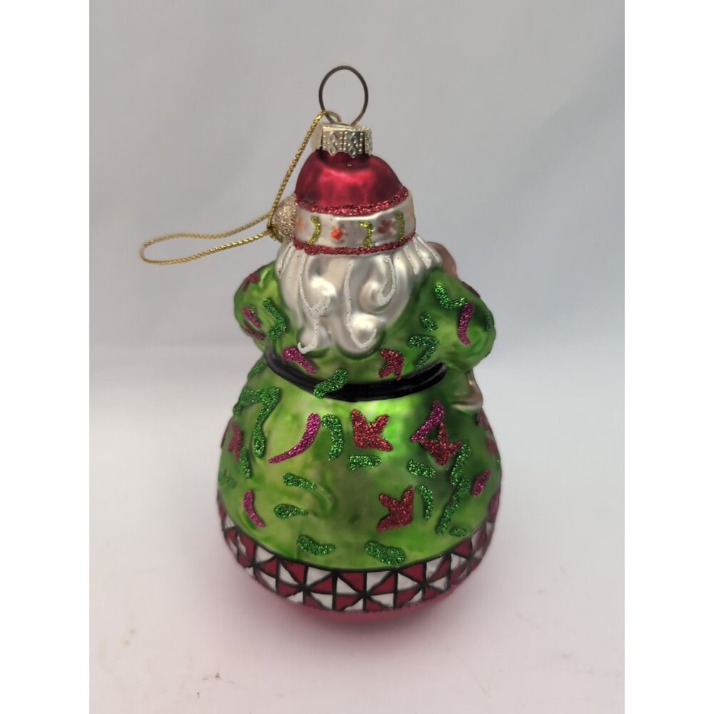JIM SHORE CHRISTMAS DASHAWAY SANTA & CAT ORNAMENT 2012 NIB... - Picture 2 of 4